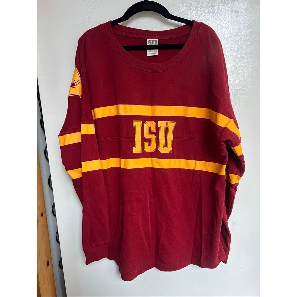 PINK By Victoria’s Secret ISU Long Sleeve Top Woman’s Size Medium Iowa State